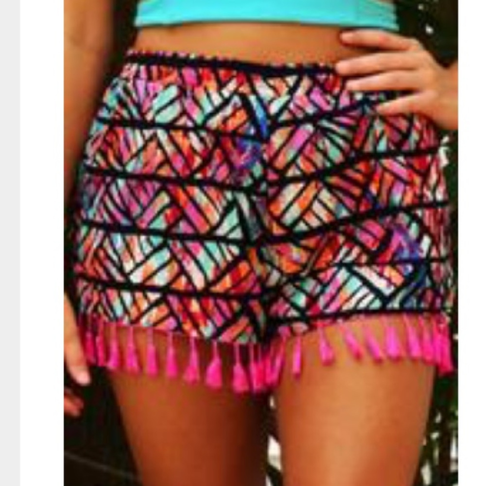 NWT Shophopes Tassel Shorts